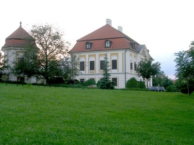 Side and Front of French built Chateau.